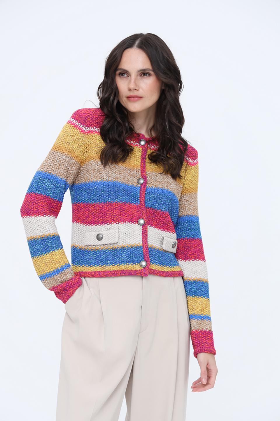 Жакет Oui в полоску