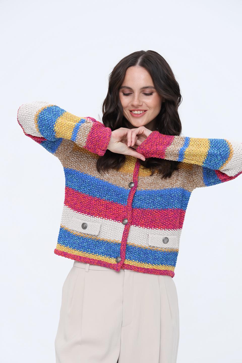 Жакет Oui в полоску