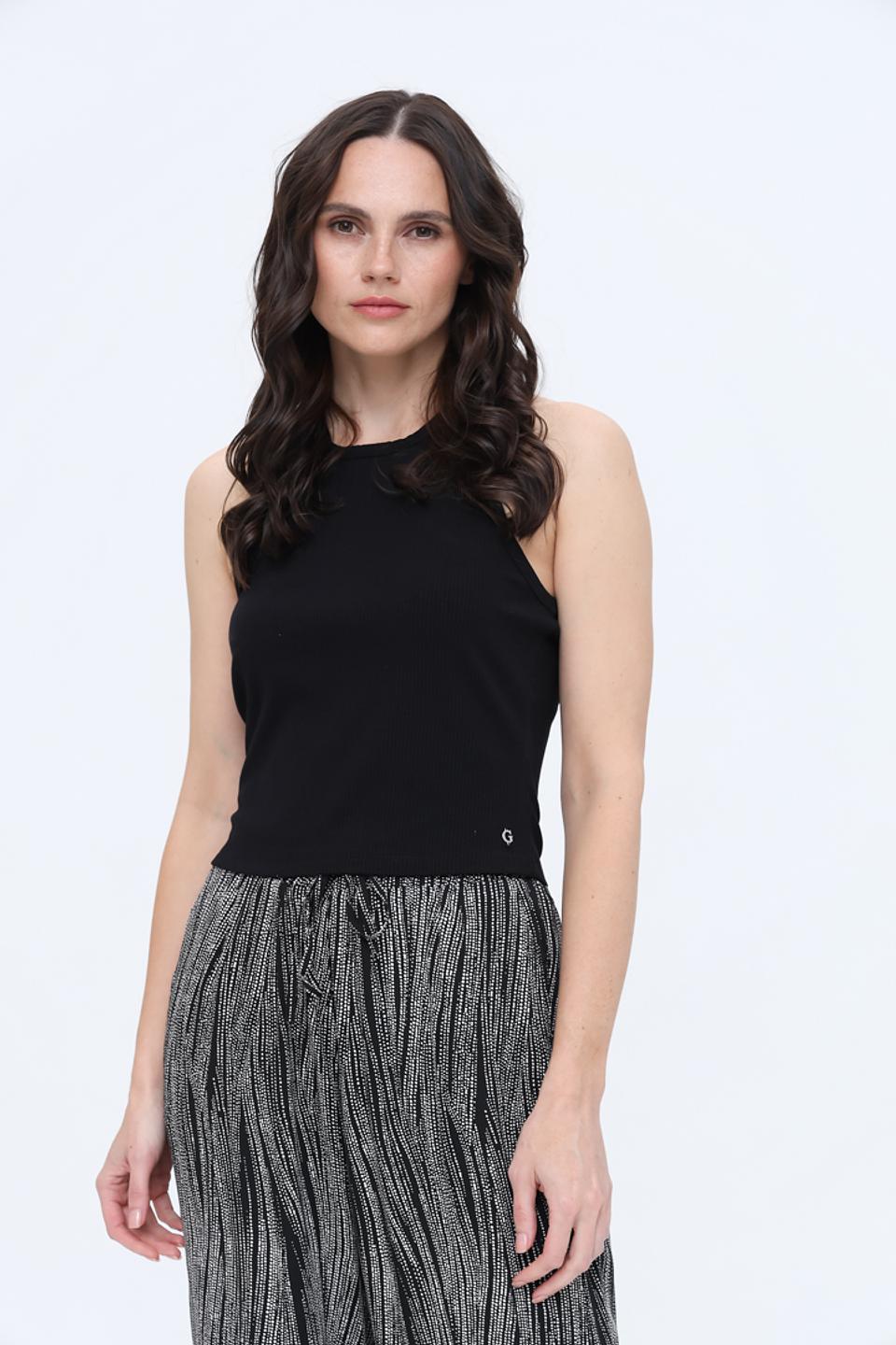 Топ Guess жен. чёрный