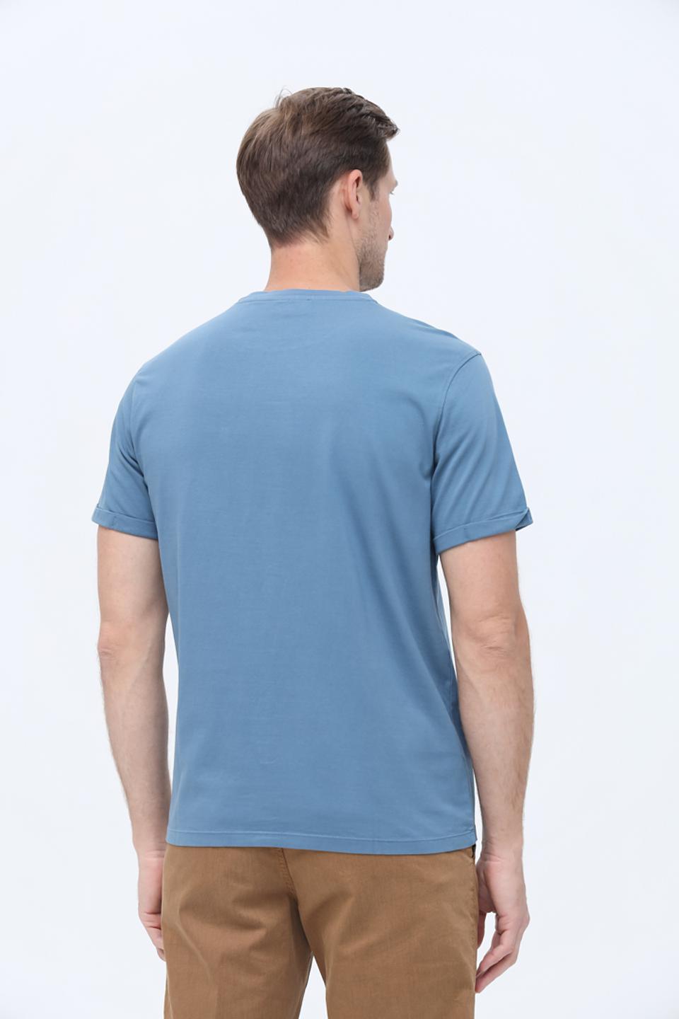 Футболка Basefield с карманом голубая