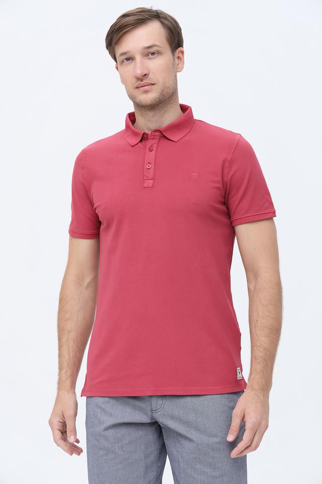 Поло Basefield малиновое
