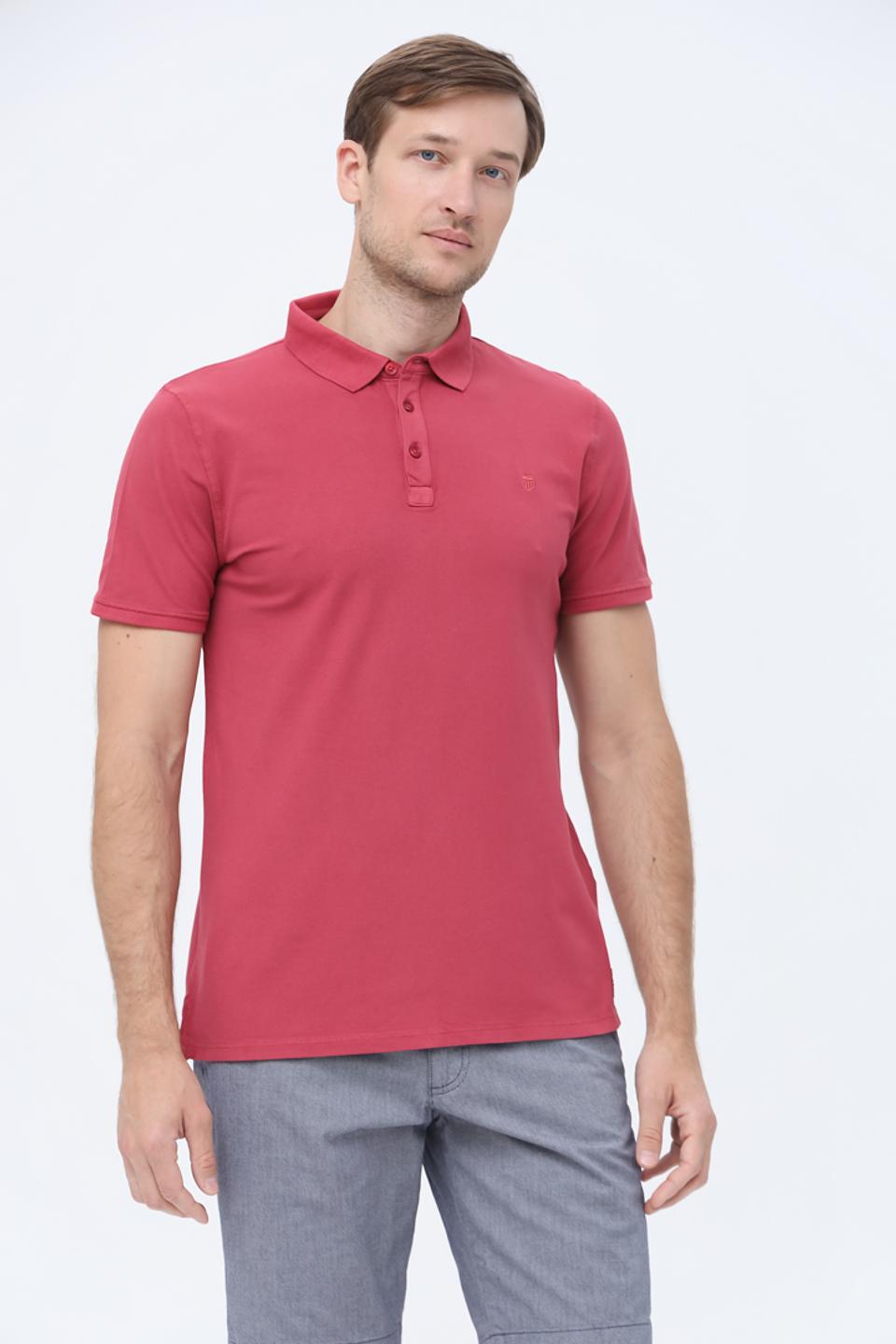 Поло Basefield малиновое