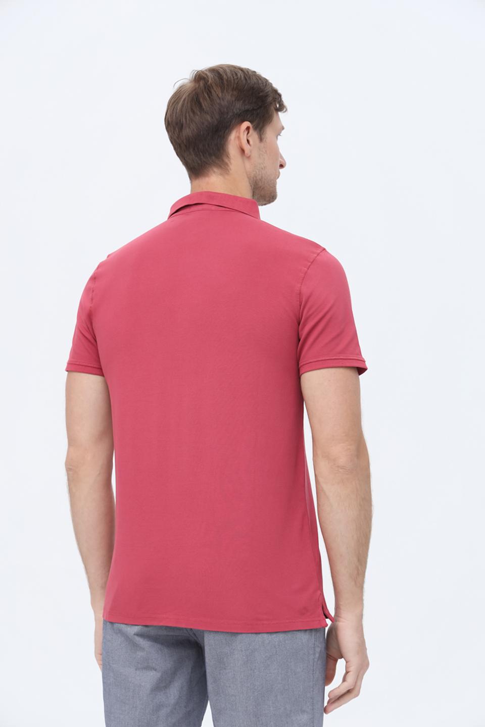 Поло Basefield малиновое