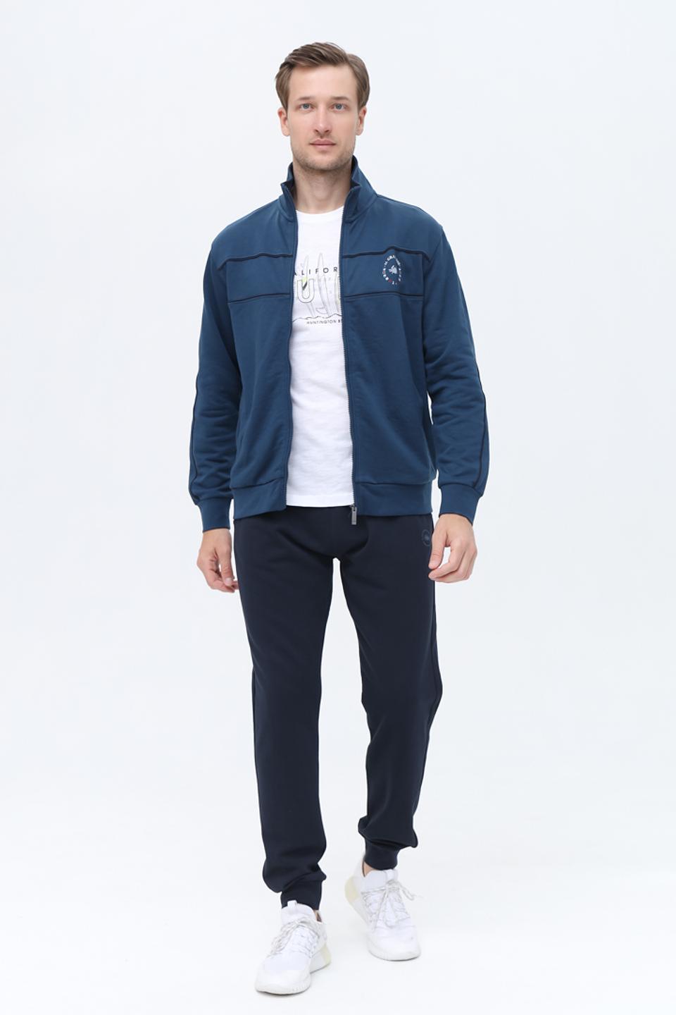 Кардиган Granchio синий с логотипом