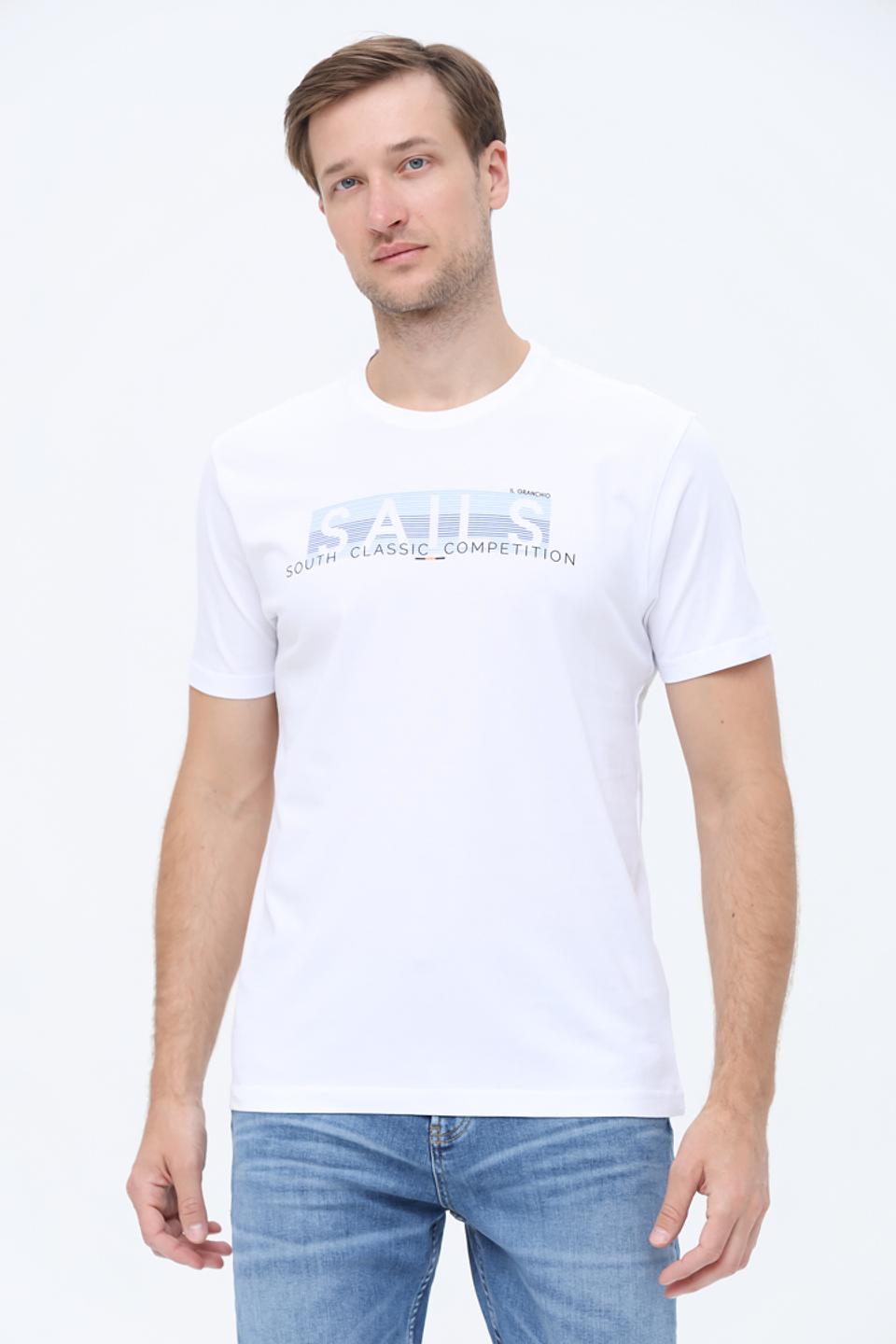 Футболка Granchio с принтом белый