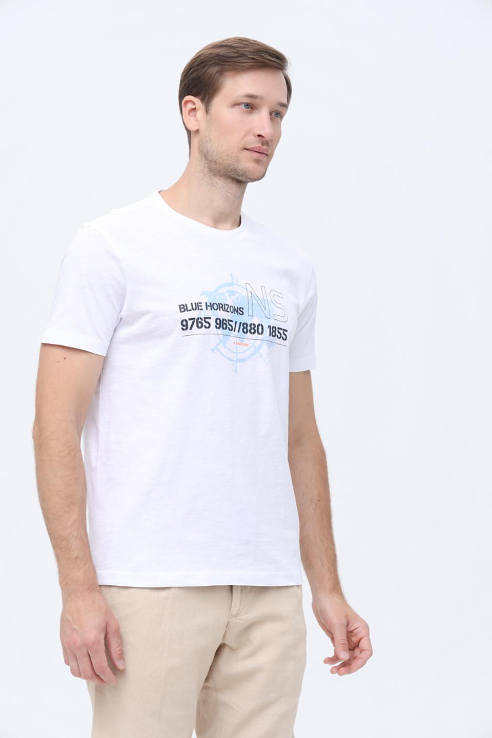 Футболка Granchio с принтом белый