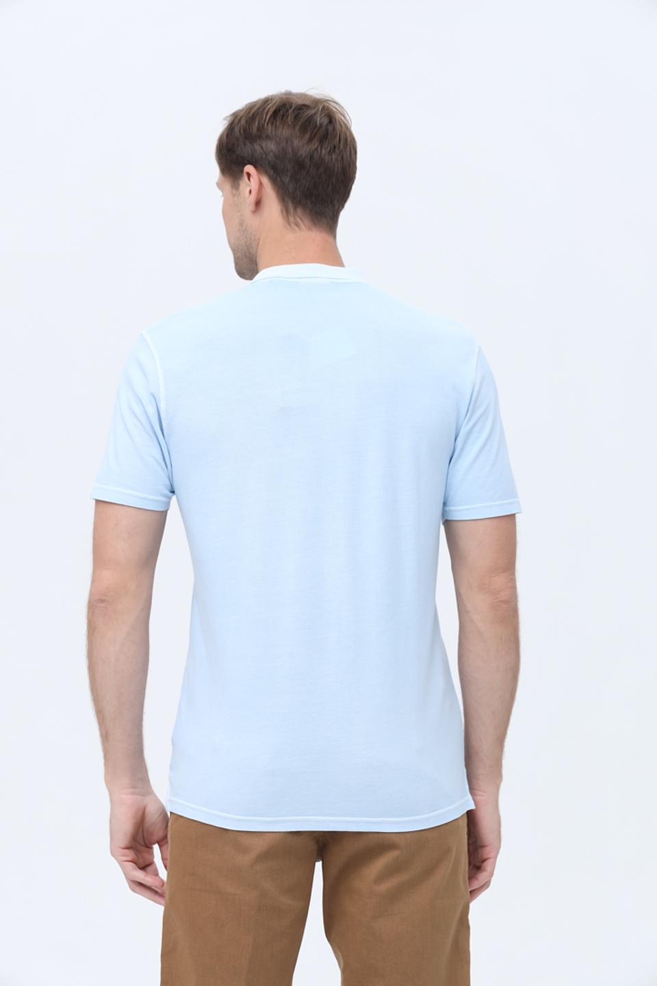 Поло Pioneer мужское голубое