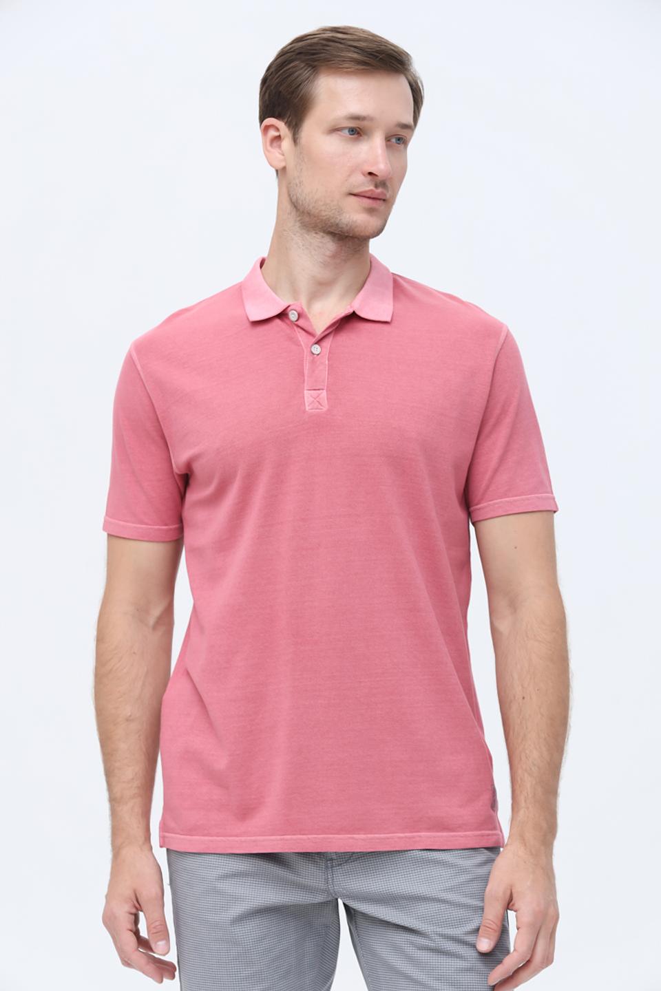 Поло Pioneer мужское розовое