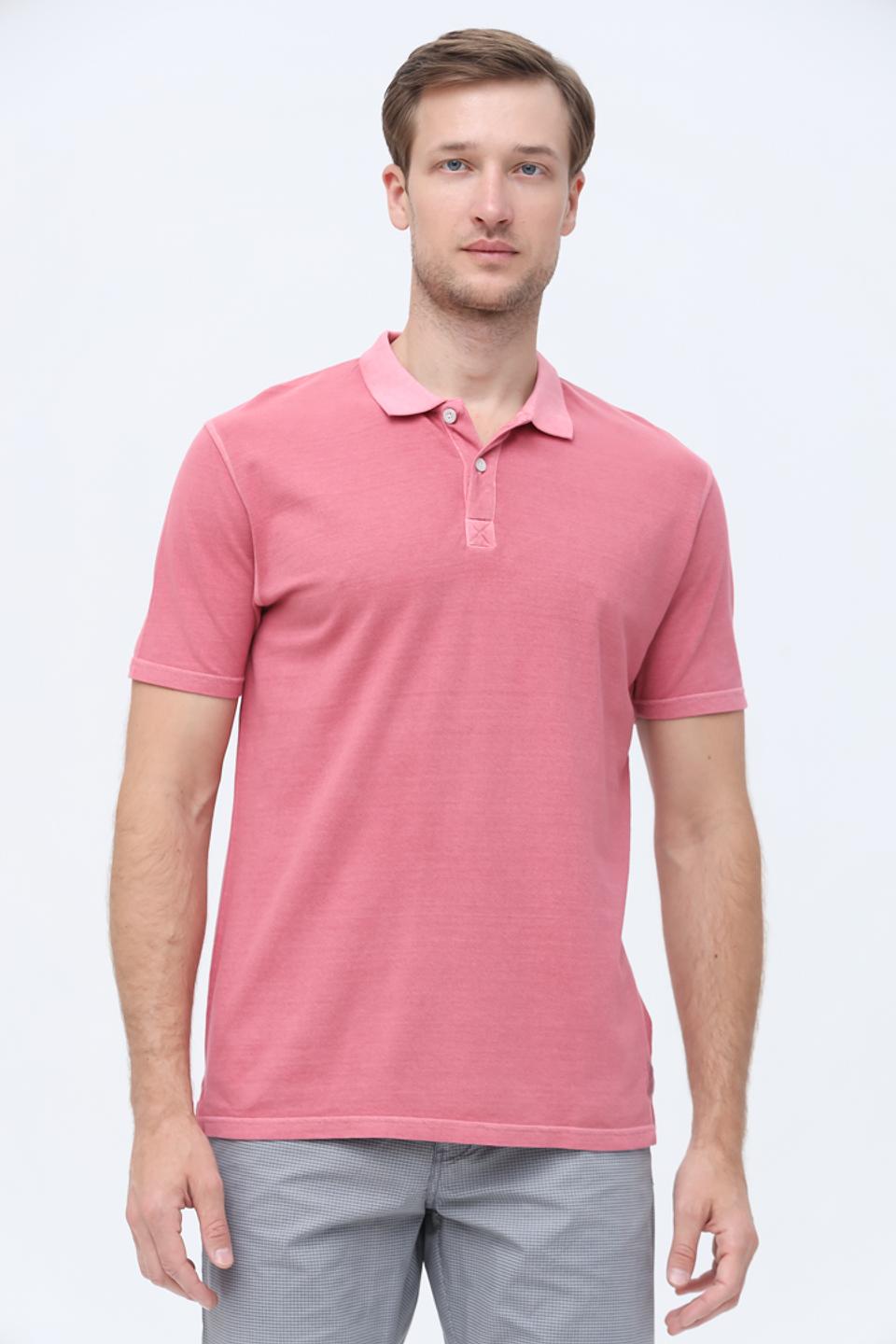 Поло Pioneer мужское розовое