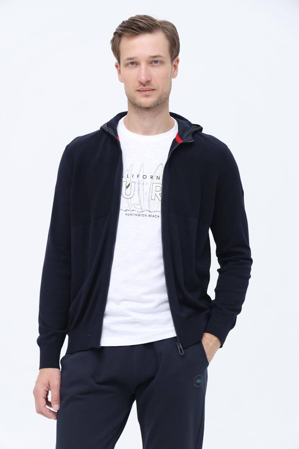 Кардиган Bugatti с капюшоном