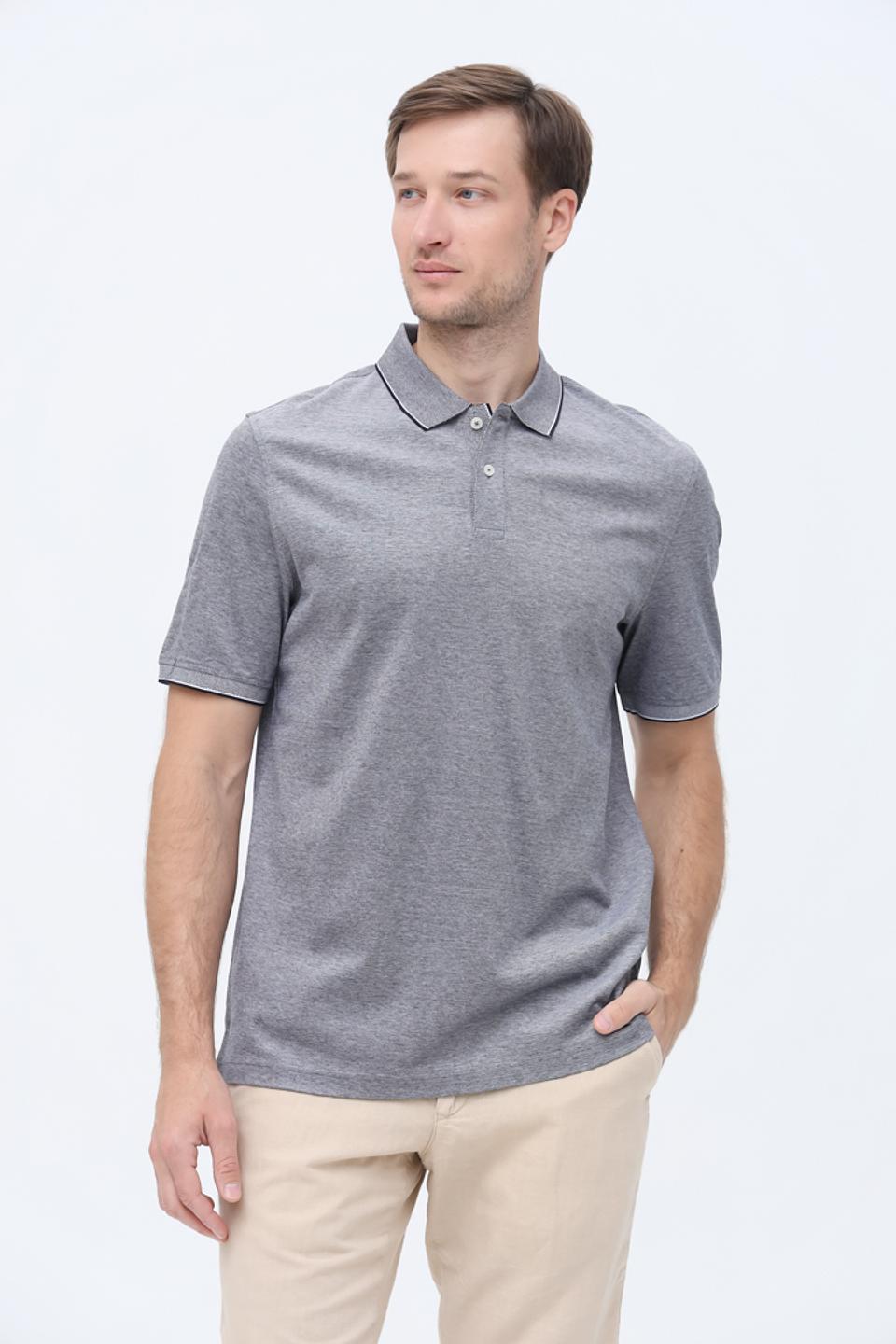 Поло Bugatti men серое