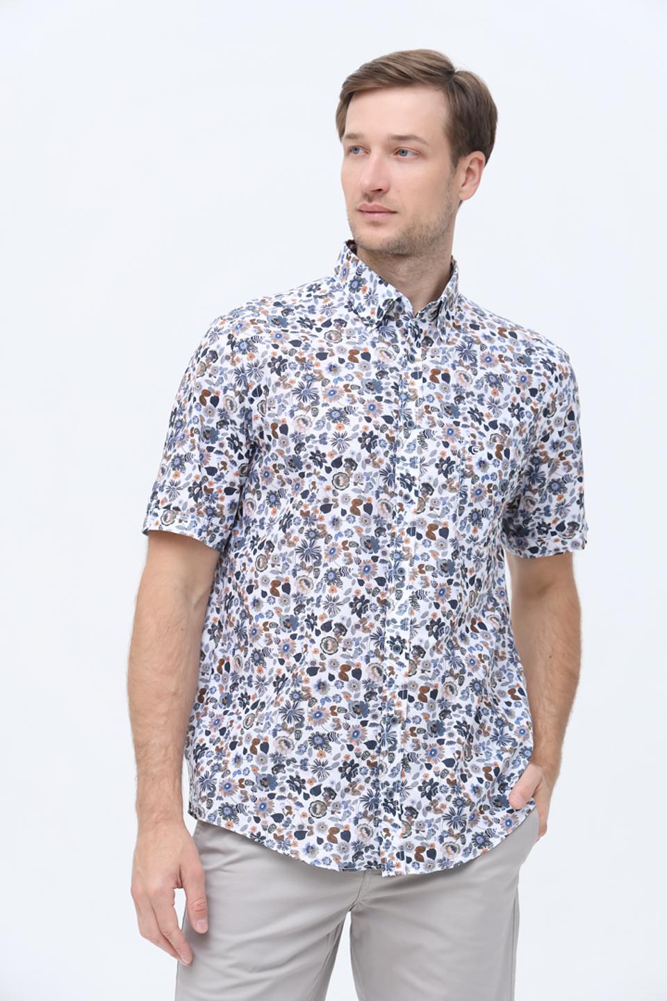 Рубашка кр Casa Moda с принтом