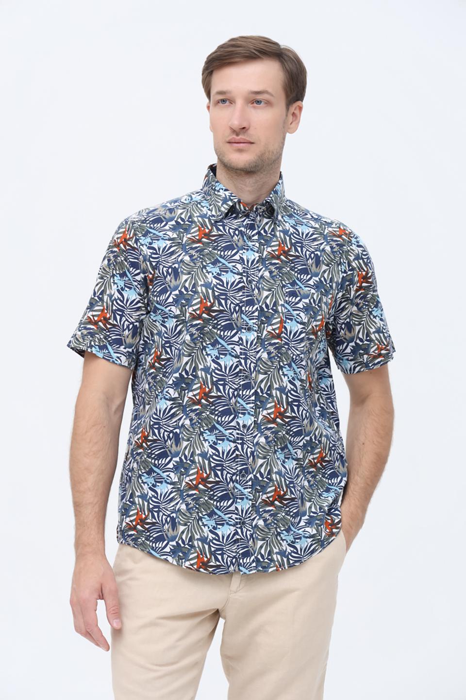 Рубашка кр Casa Moda с принтом