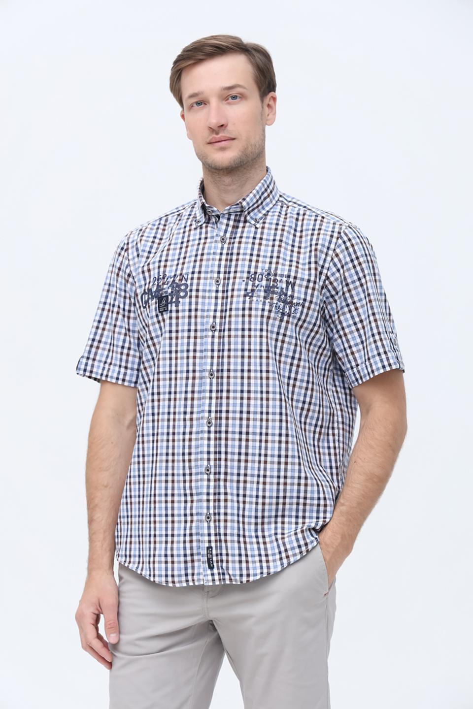 Рубашка кр Casa Moda в клетку