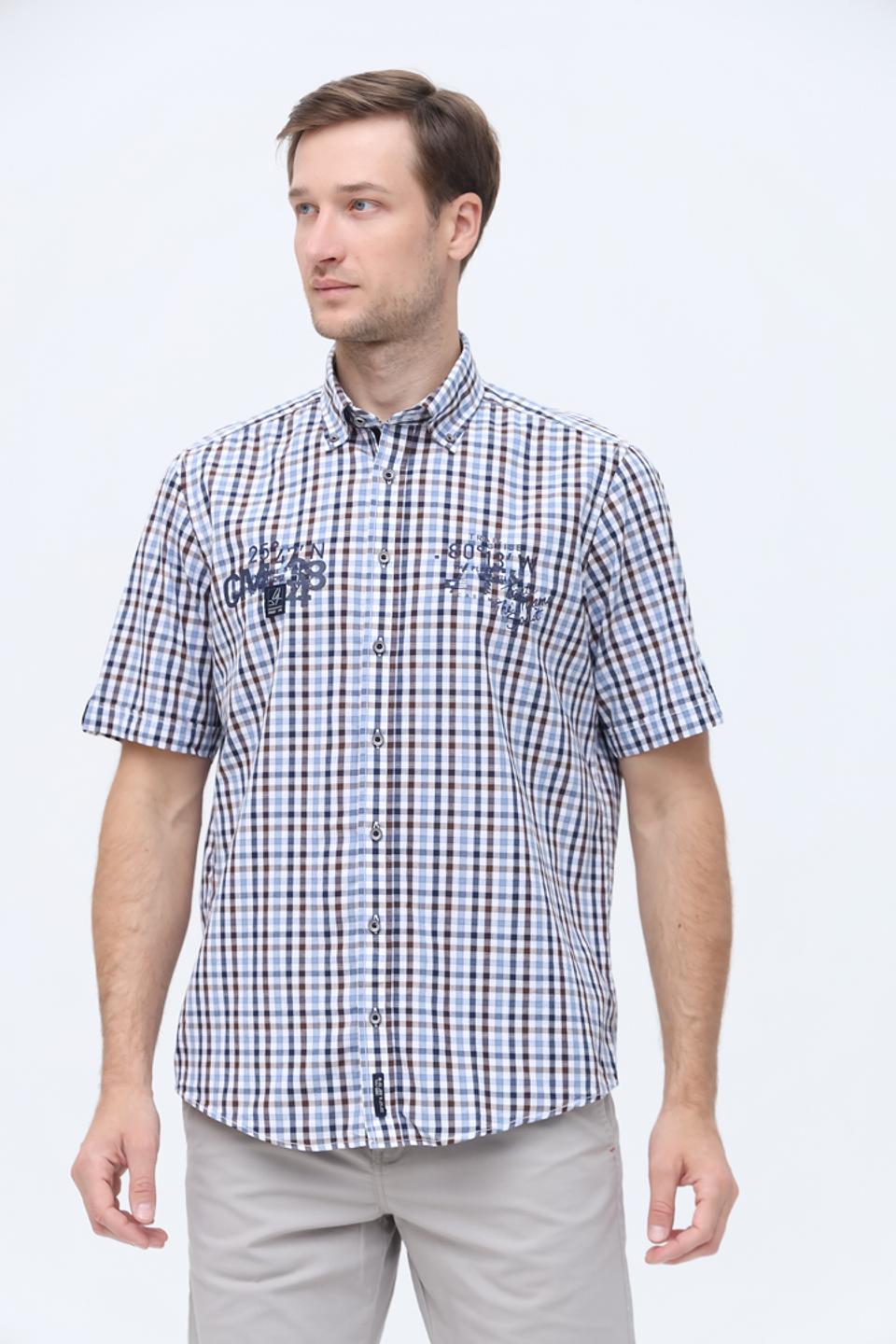 Рубашка кр Casa Moda в клетку