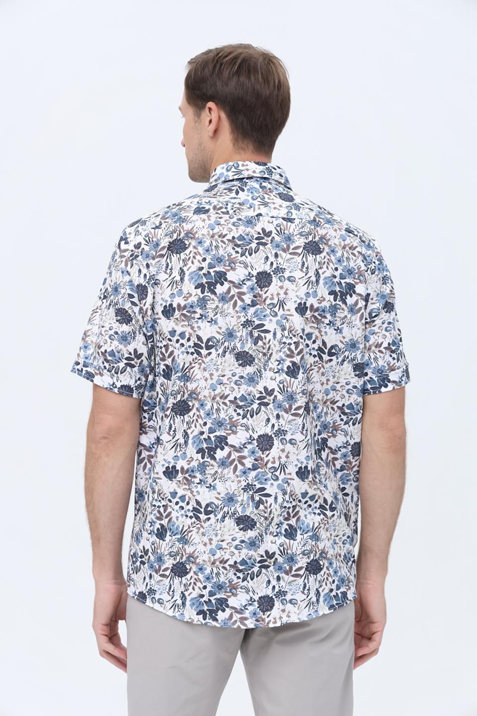 Рубашка кр Casa Moda с цветочным принтом