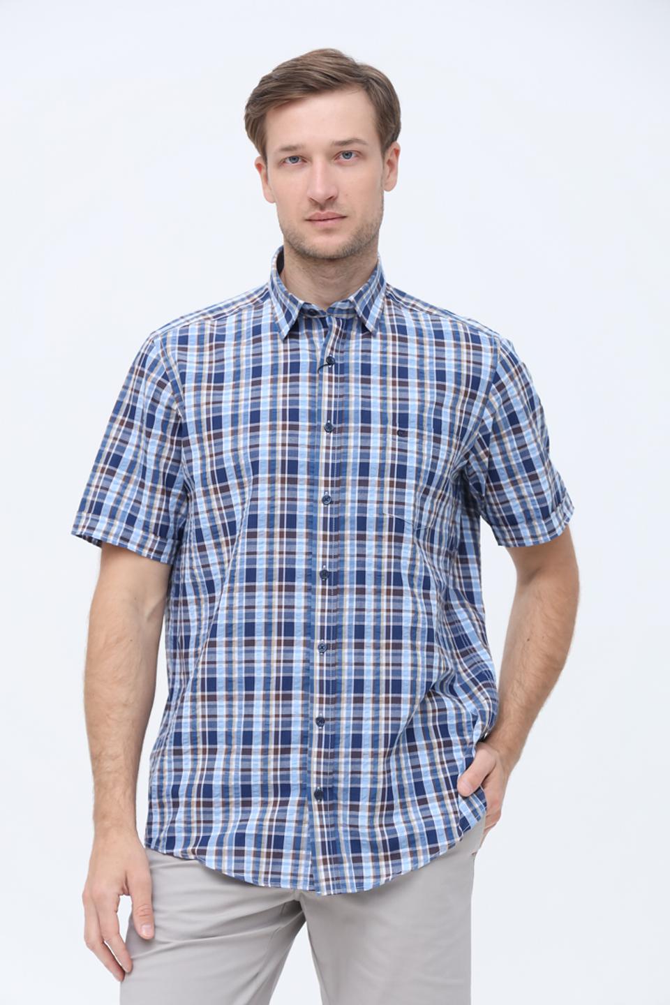 Рубашка кр Casa Moda в клетку