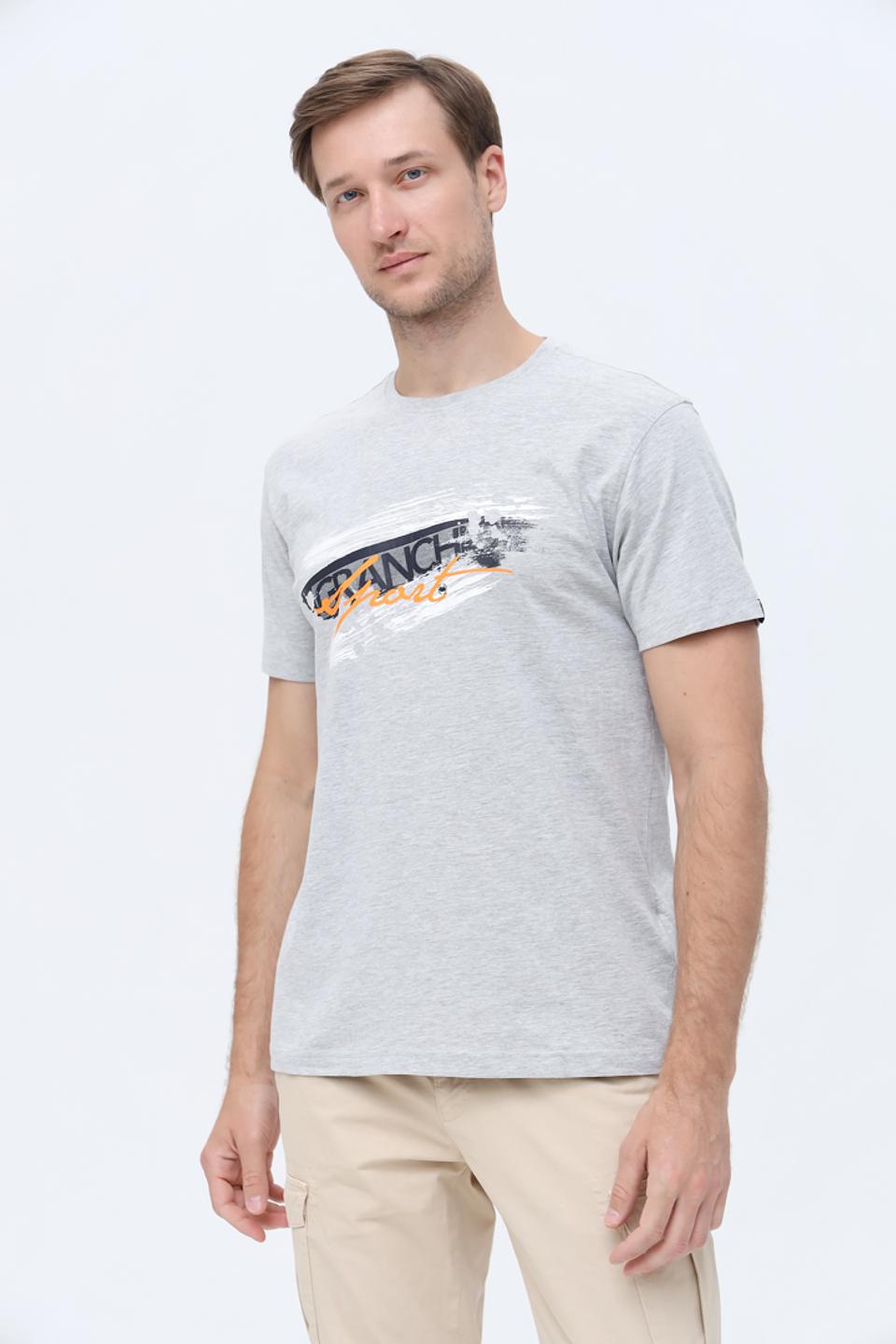 Футболка Granchio с логотипом серый