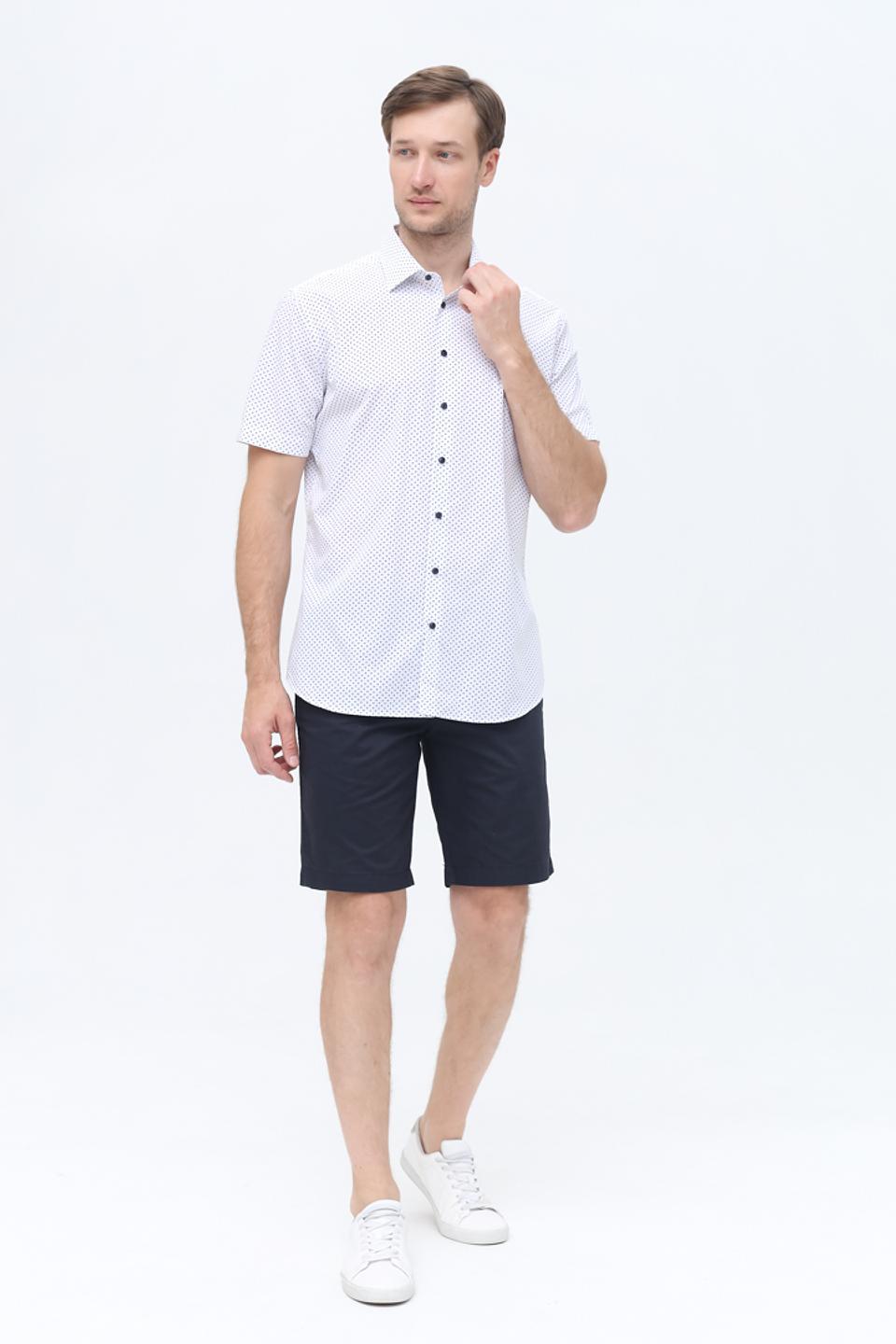 Рубашка кр Seidensticker в горошек