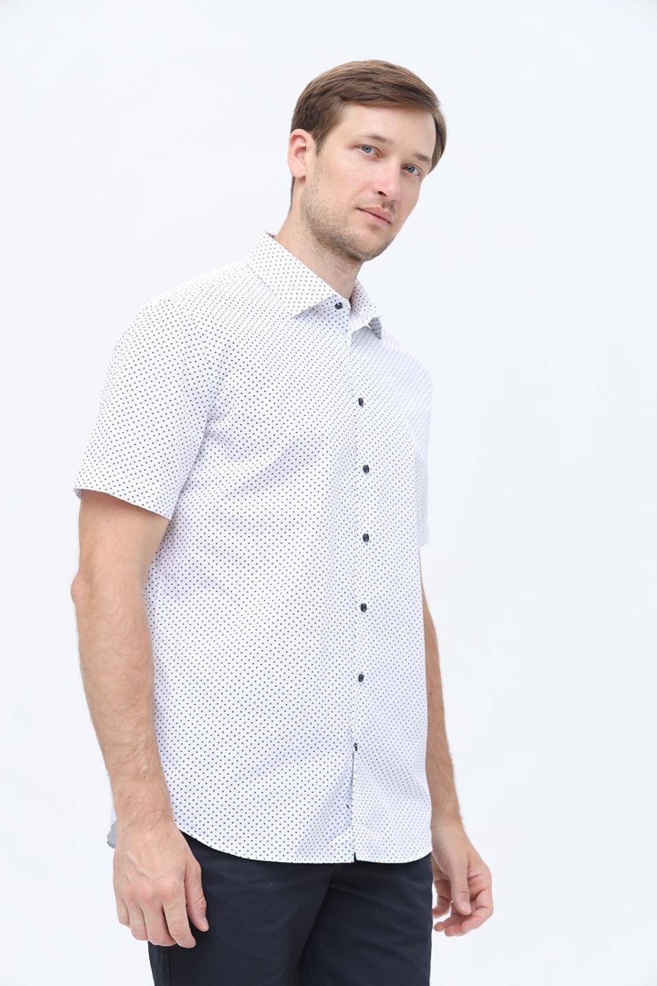 Рубашка кр Seidensticker в горошек