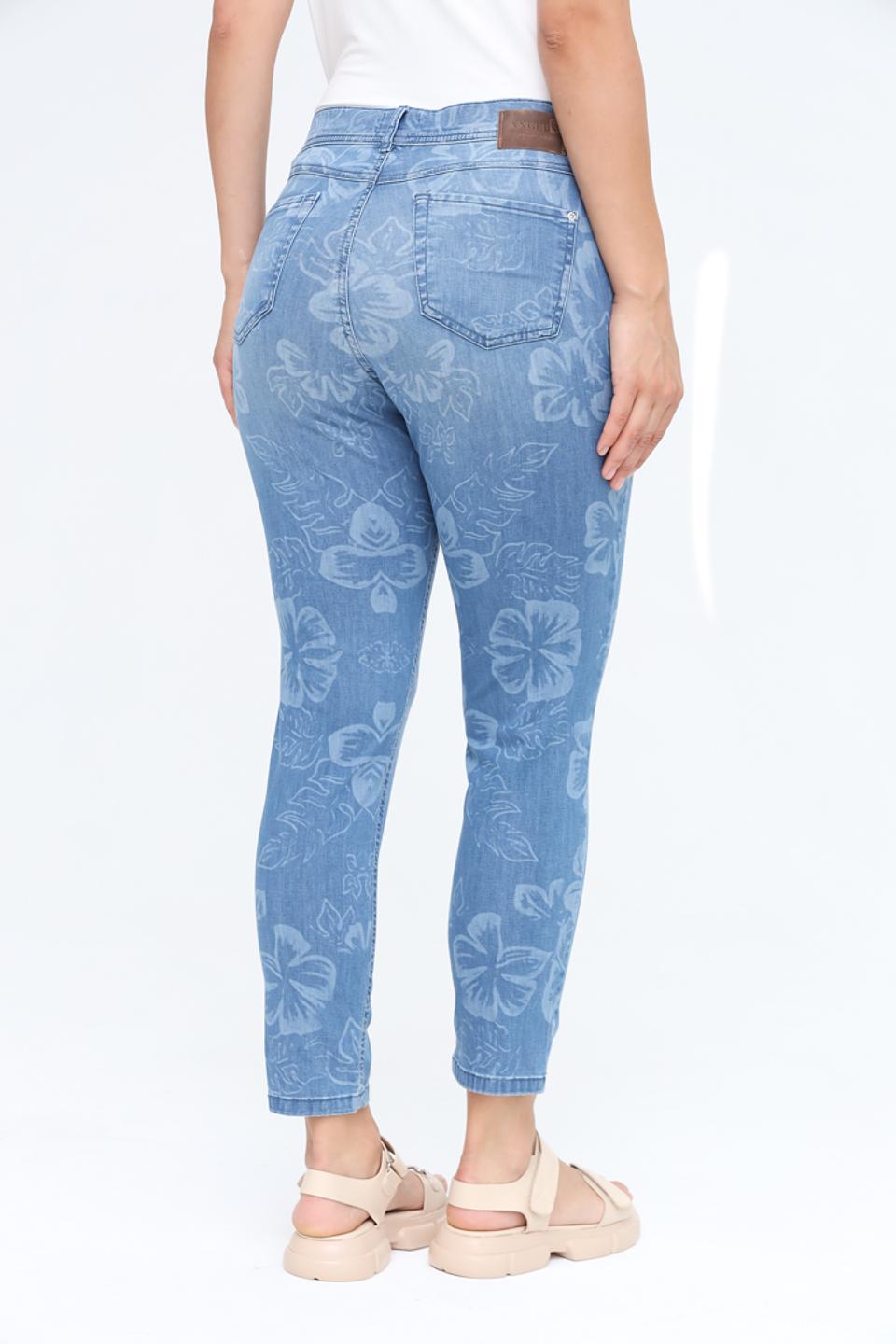 Джинсы Angels с цветочным принтом