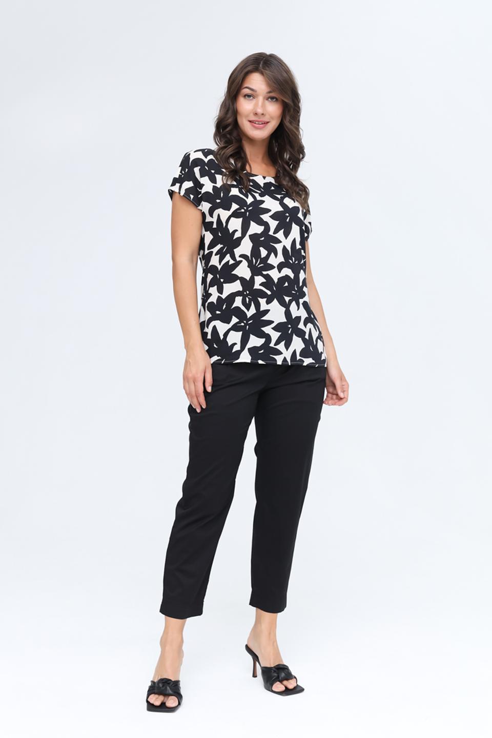 Блуза You Just White с цветочным принтом