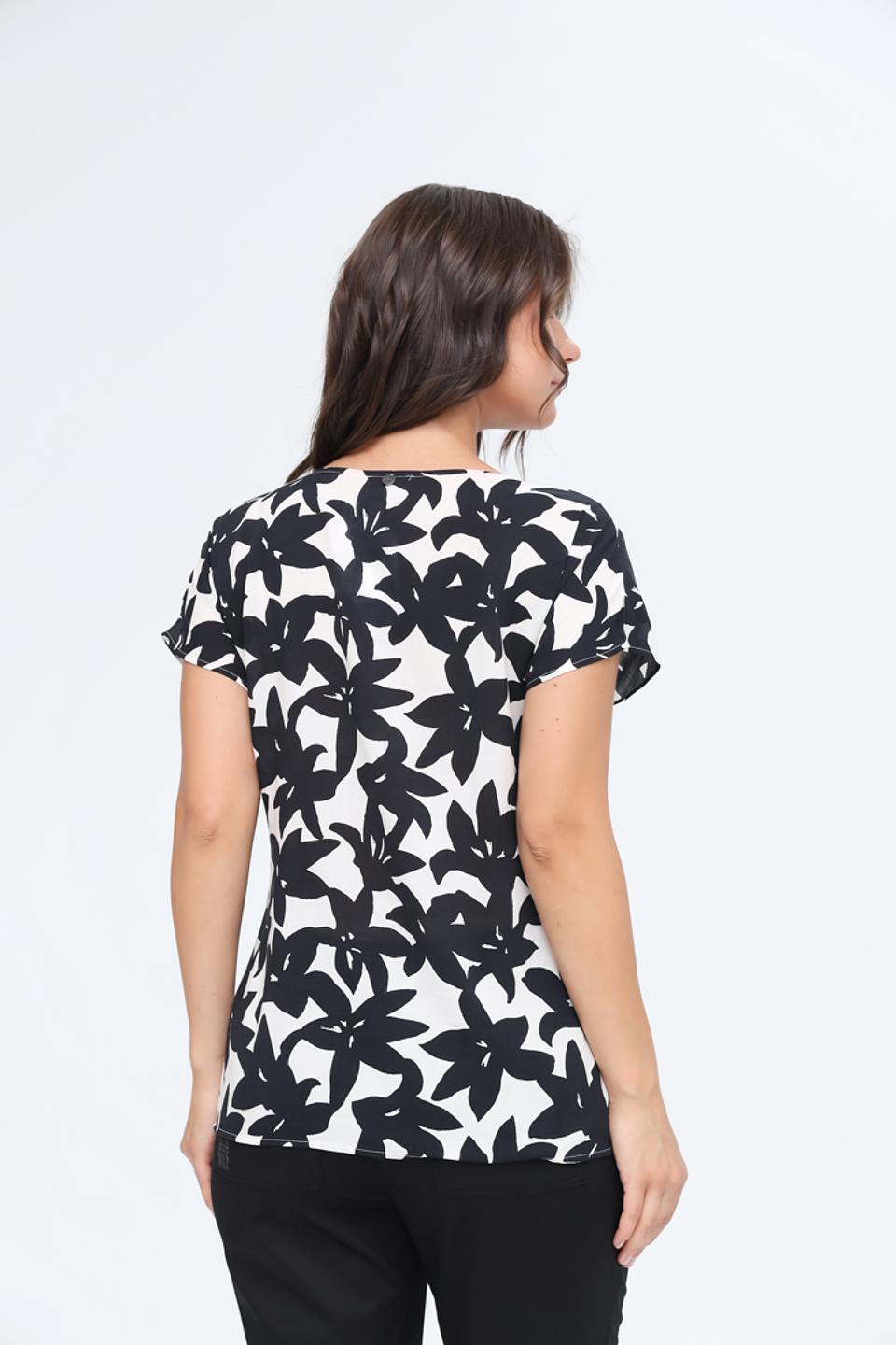 Блуза You Just White с цветочным принтом