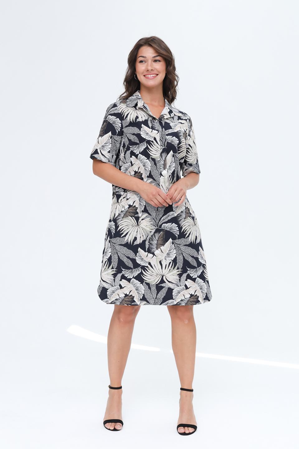 Платье Frank Walder с тропическим принтом