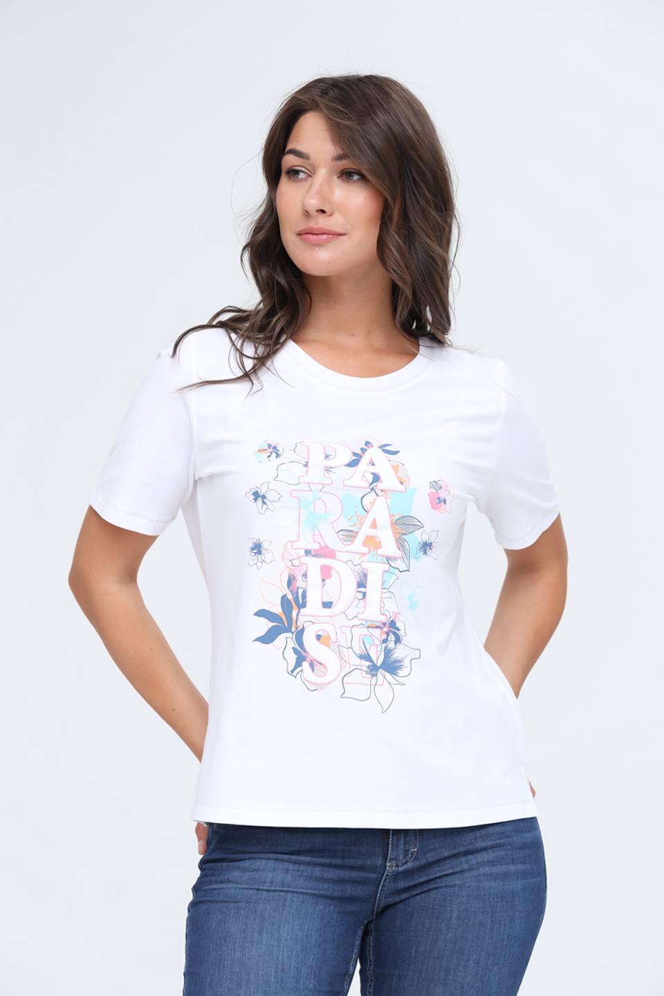 Футболка Thomas Rabe с принтом белая