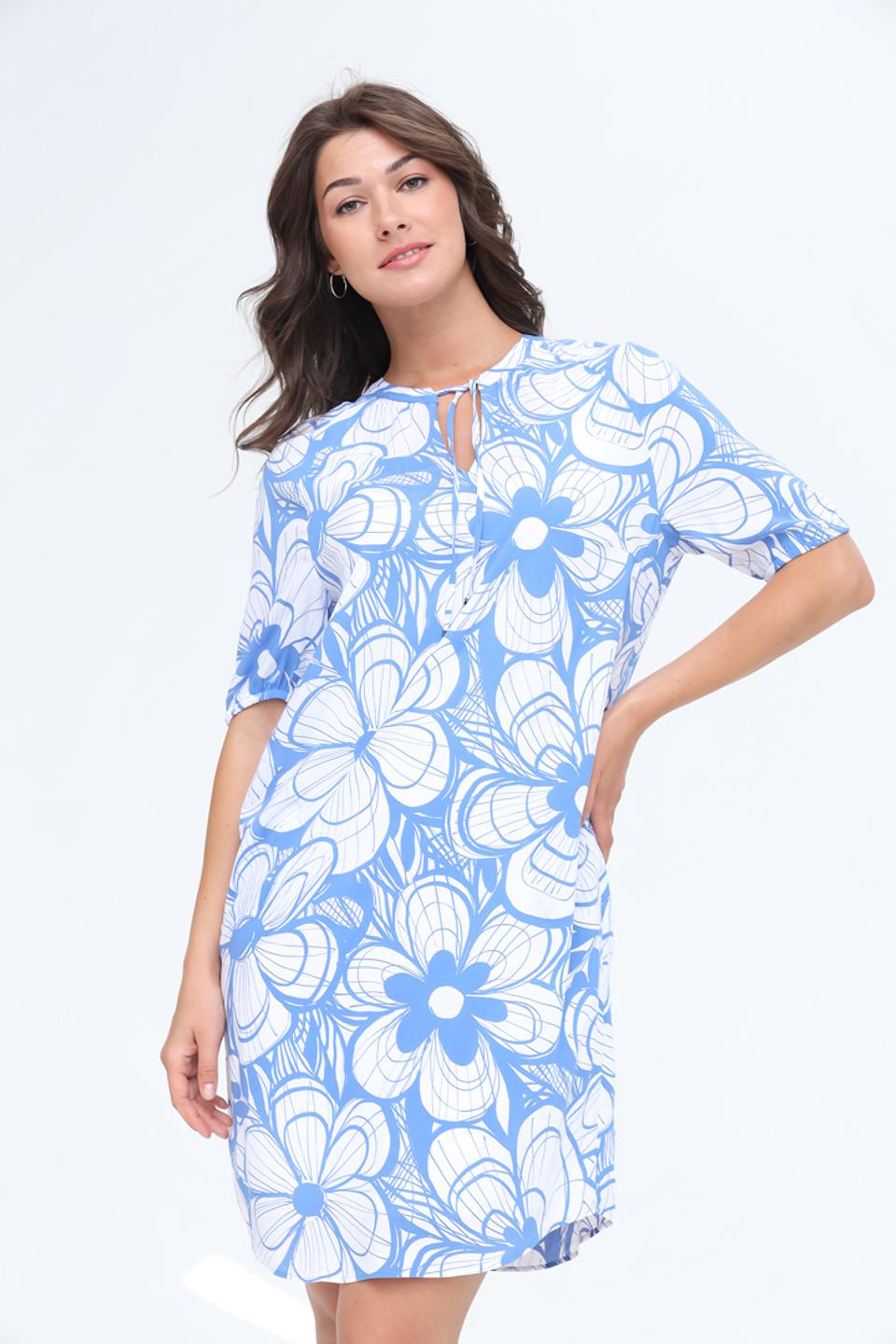 Платье Lecomte с цветочным принтом