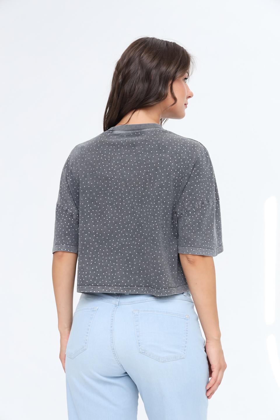 Футболка Guess жен. с логотипом серая