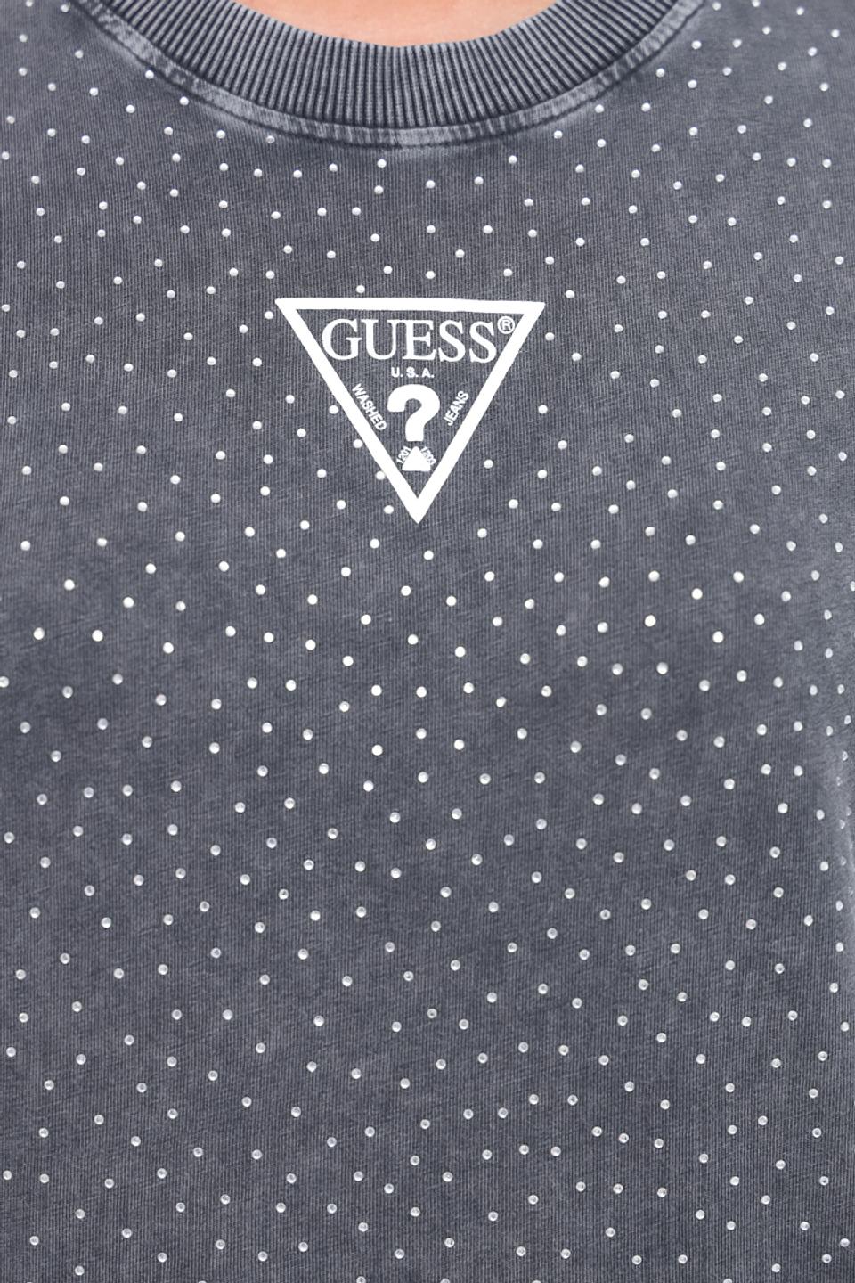 Футболка Guess жен. с логотипом серая