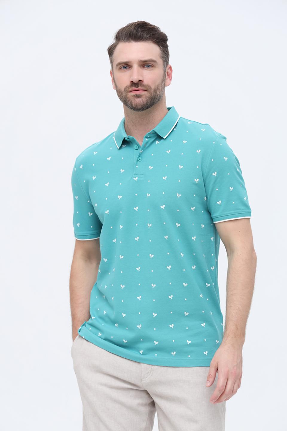 Поло Tom Tailor denim boy бирюзовый