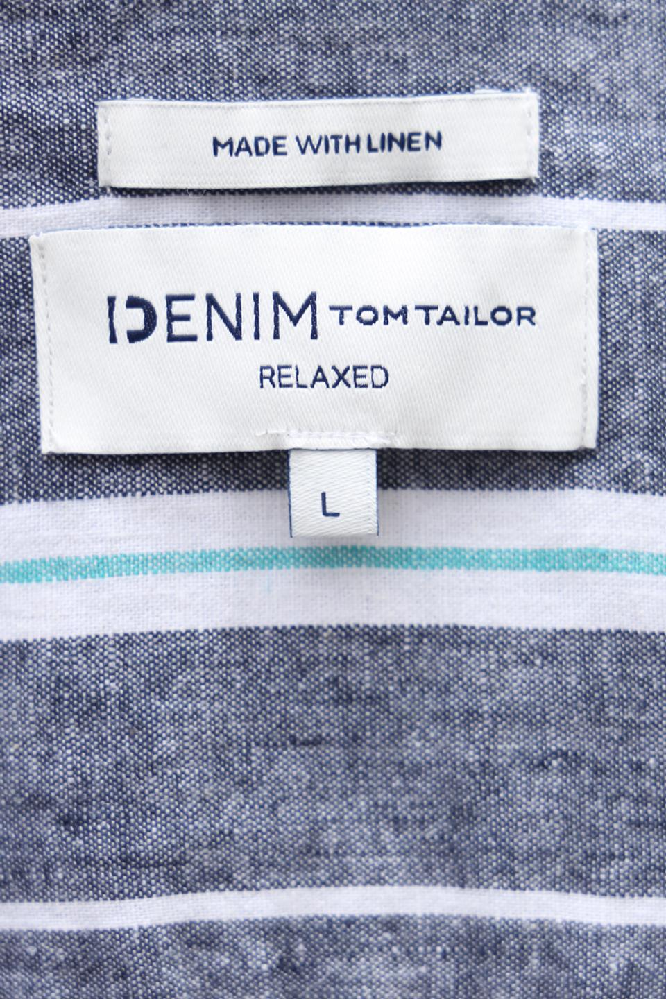 Рубашка кр Tom Tailor denim boy в полоску