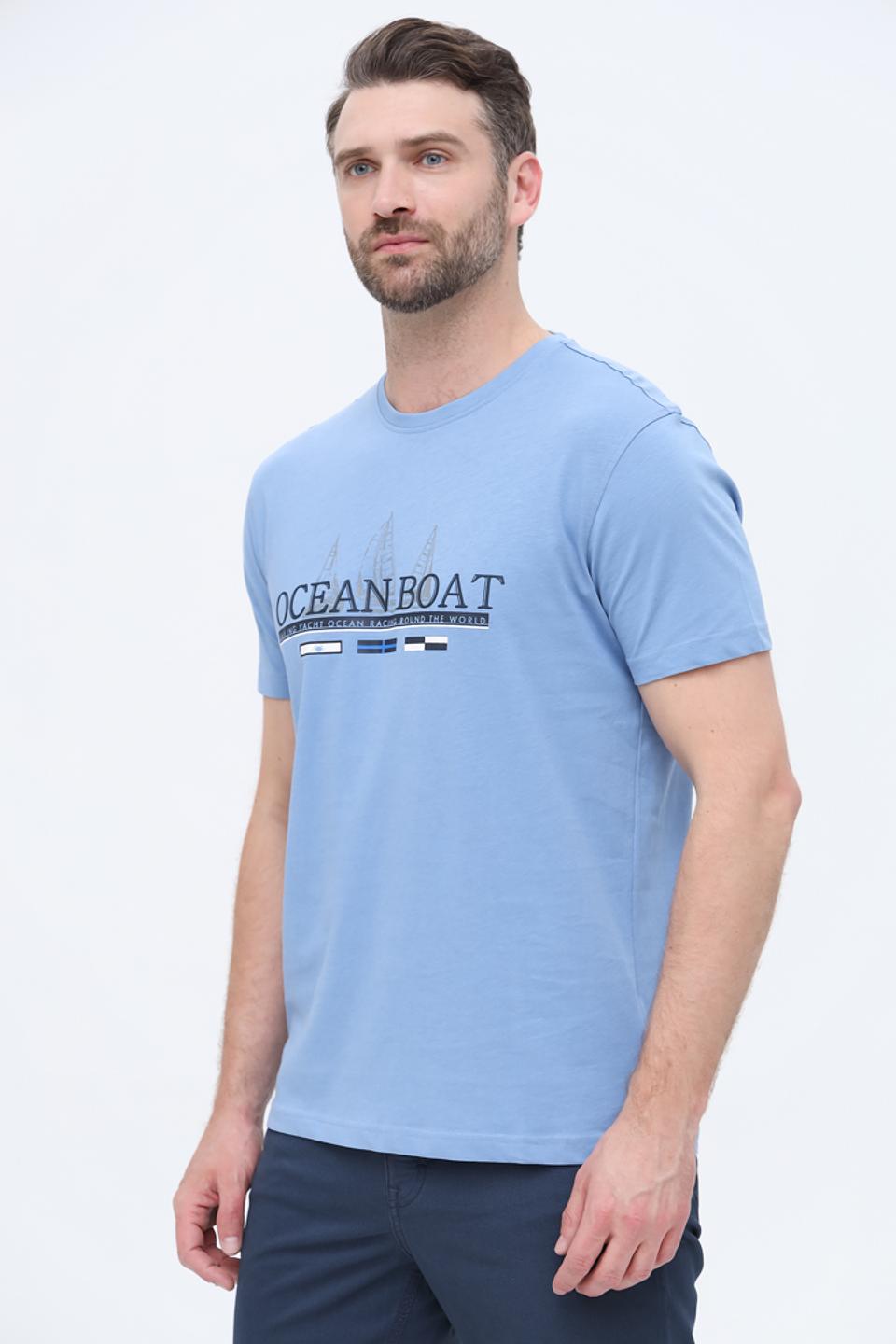 Футболка Granchio Ocean Boat голубая