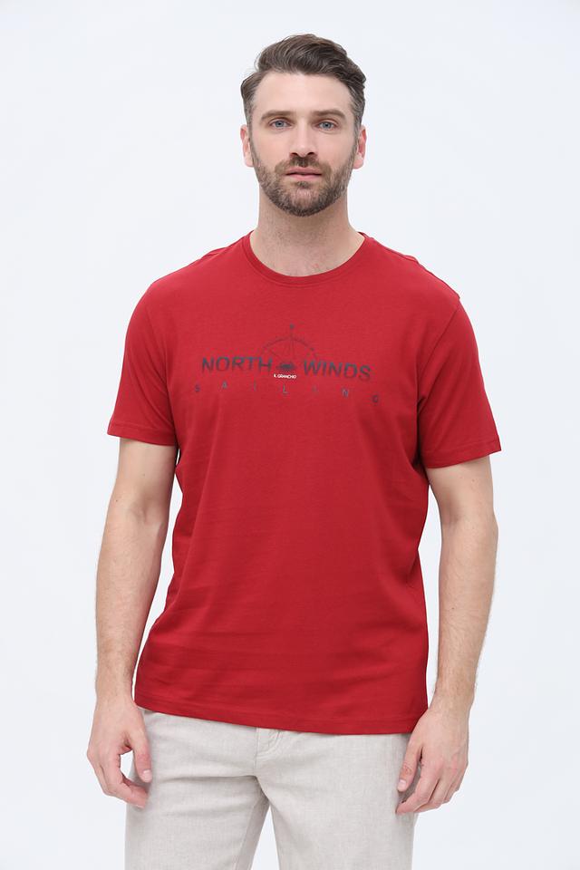 Футболка Granchio с принтом красный