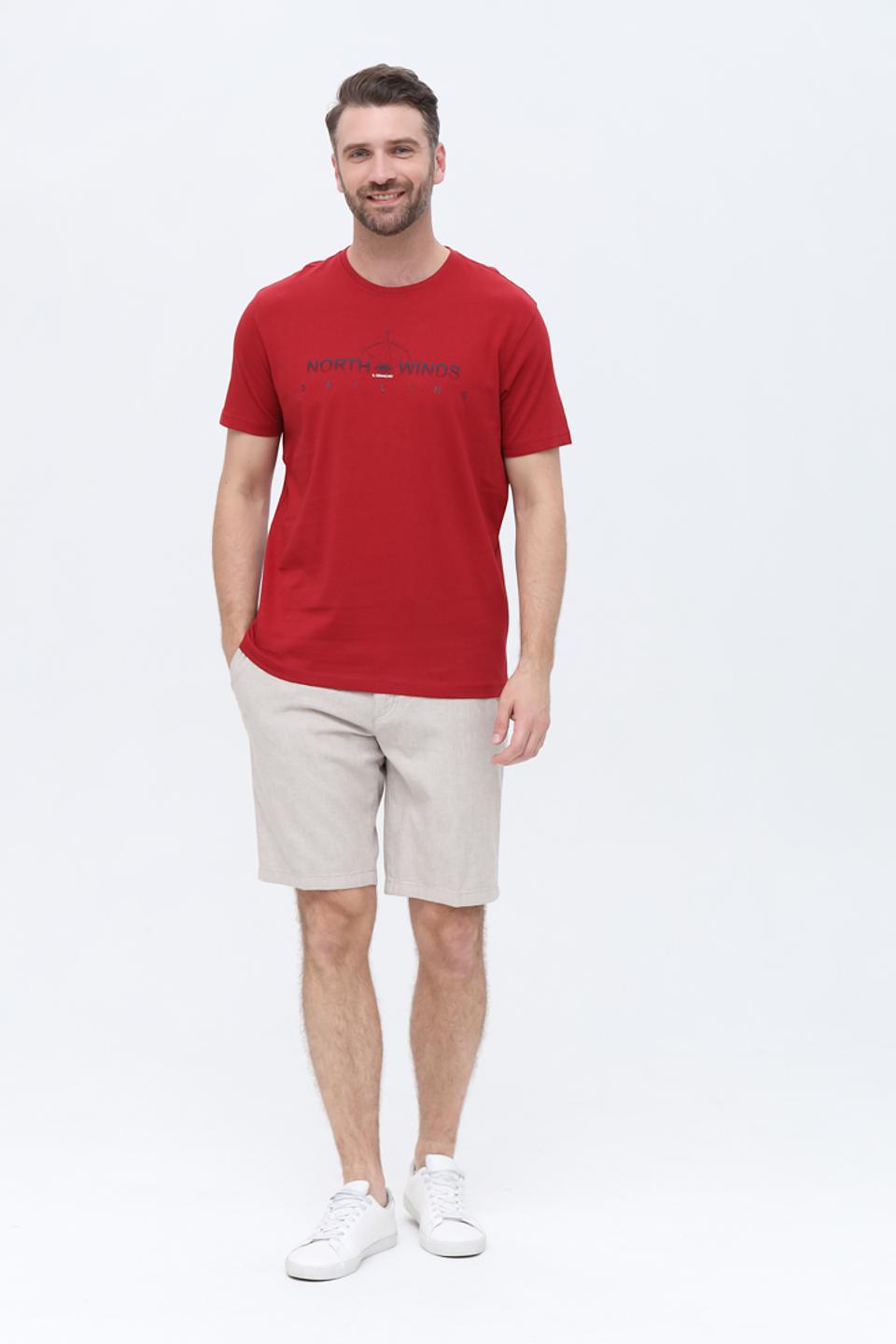 Футболка Granchio с принтом красный