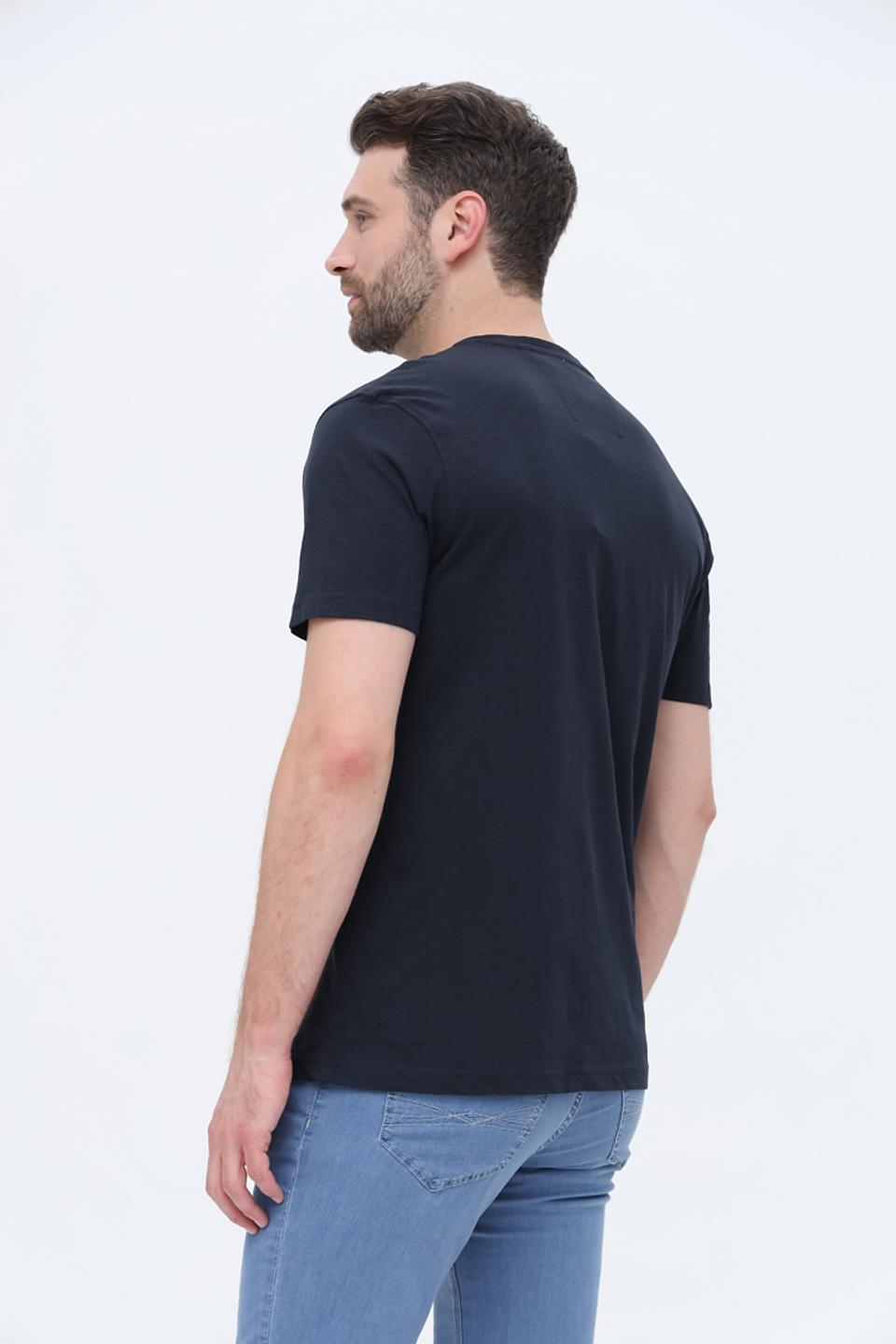 Футболка Granchio с принтом темно-синяя