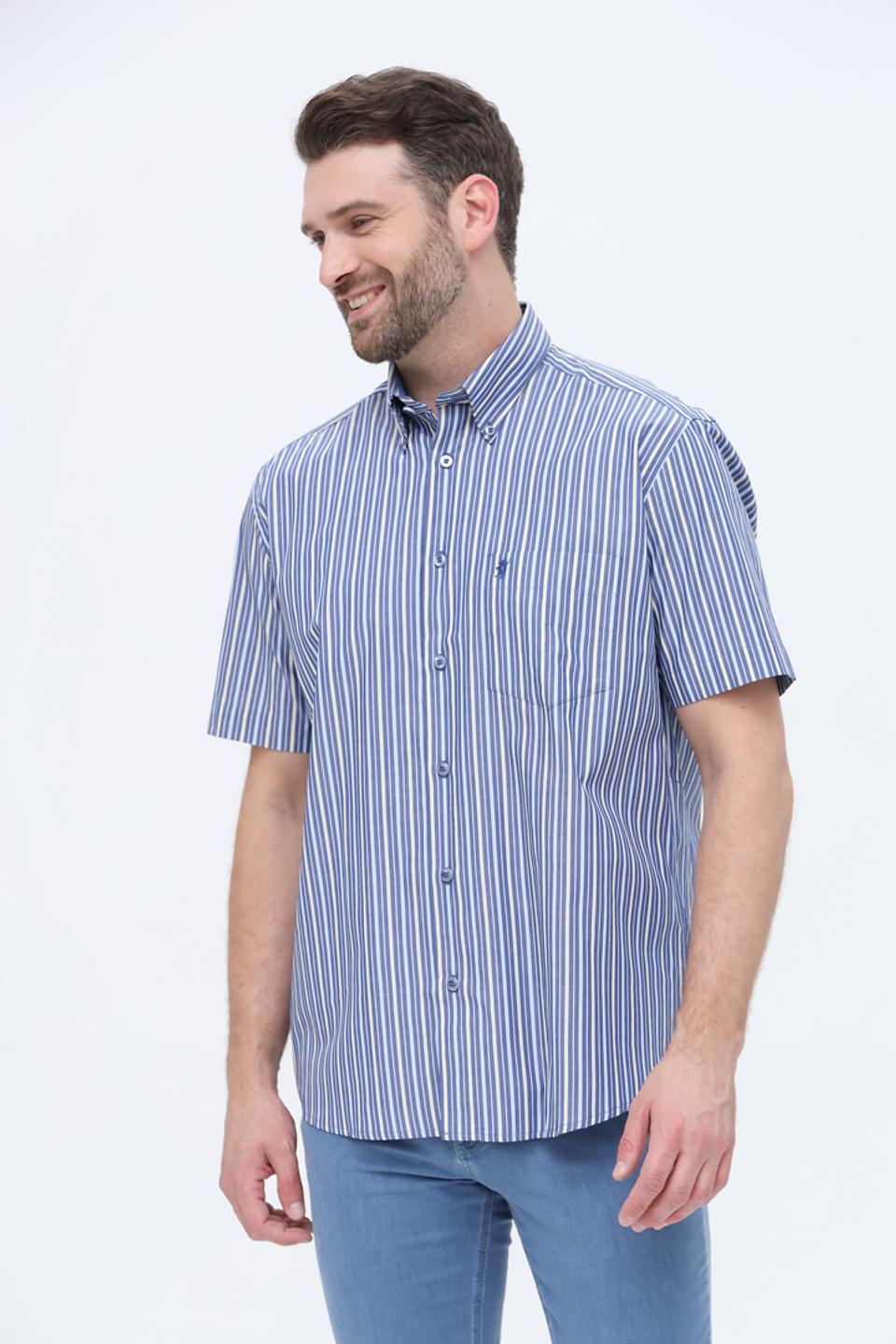 Рубашка кр Sea Barrier в полоску