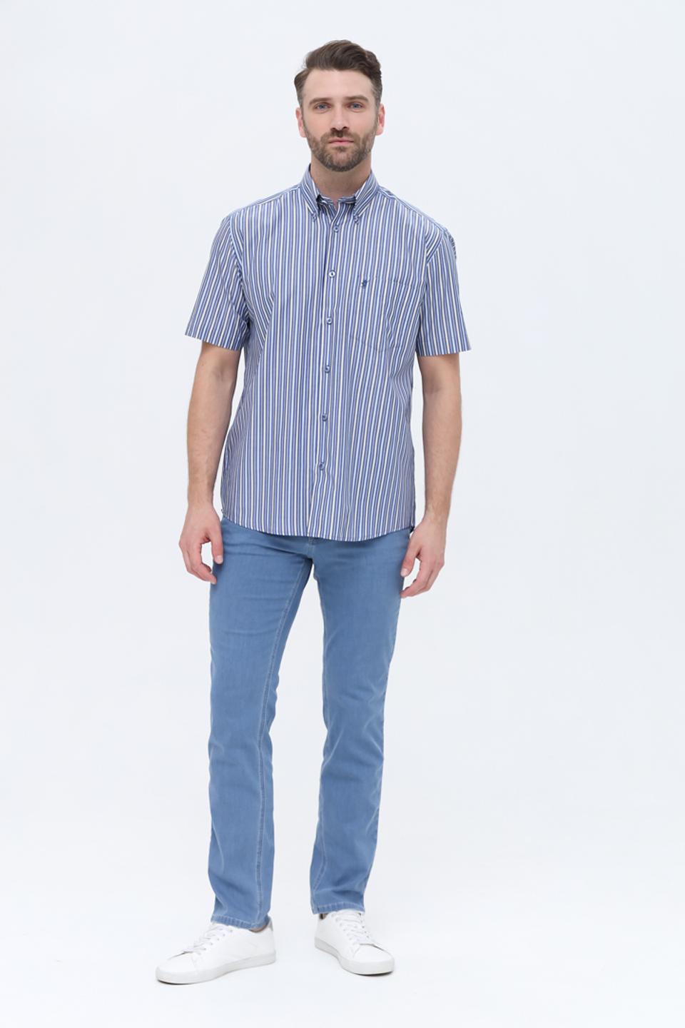 Рубашка кр Sea Barrier в полоску