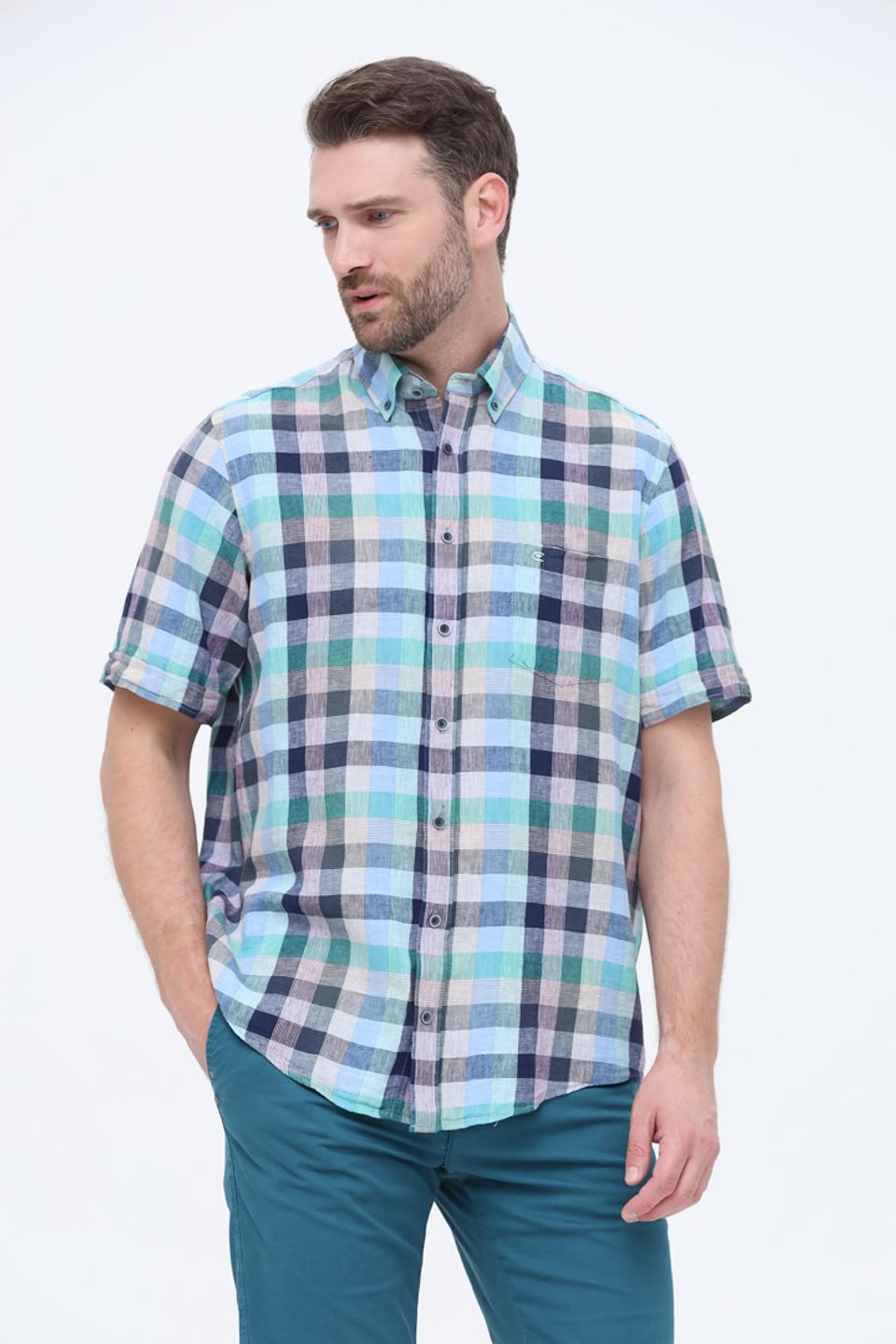 Рубашка кр Casa Moda в клетку