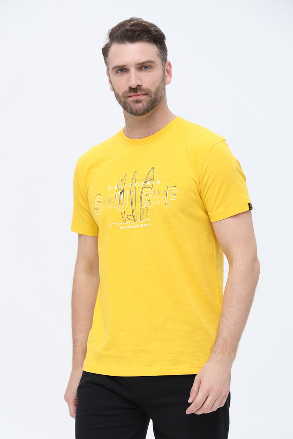 Футболка Granchio жёлтая с принтом