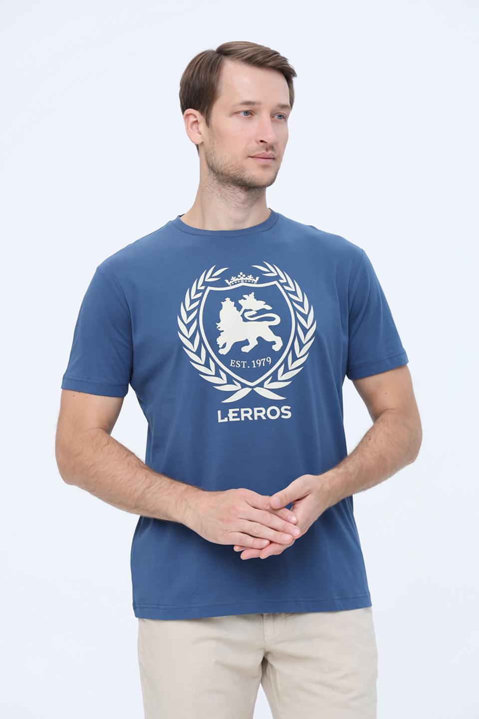 Футболка Lerros с логотипом синяя