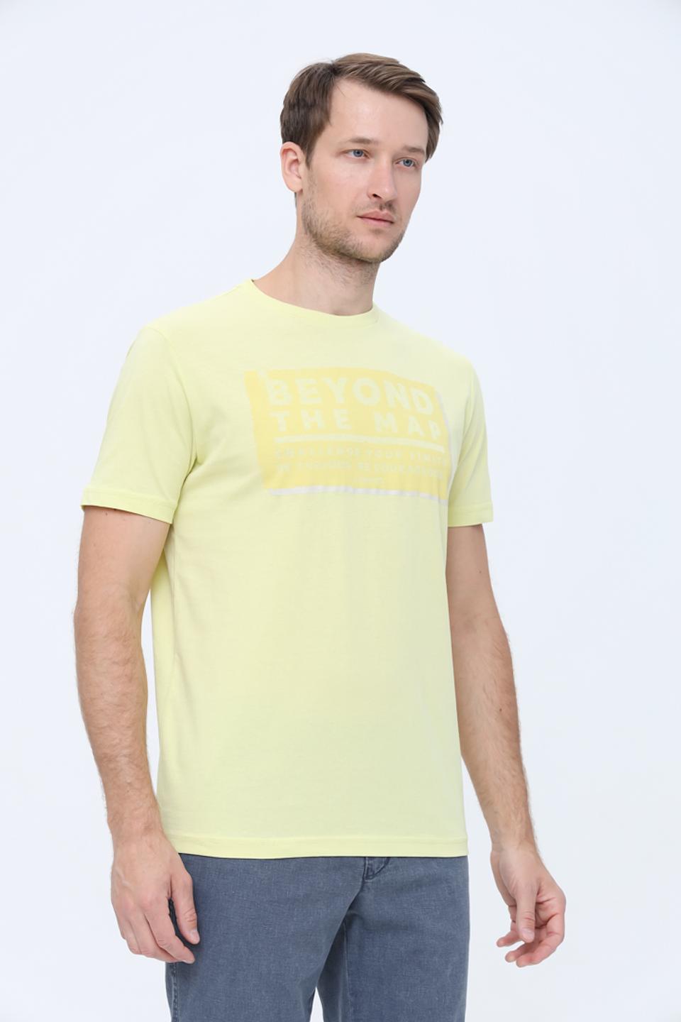 Футболка Lerros с принтом жёлтая