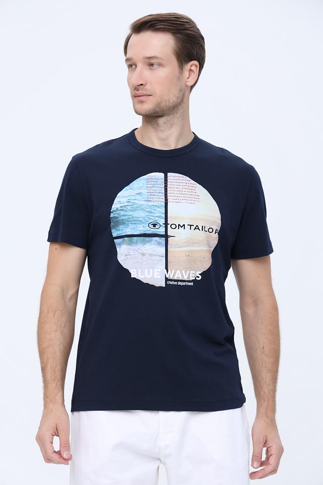 Футболка Tom Tailor с принтом Blue Waves