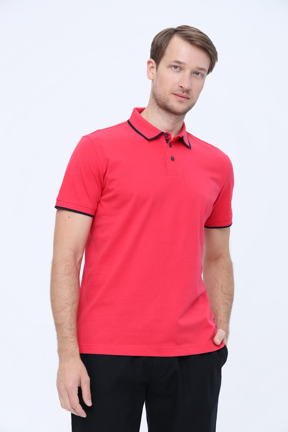 Поло Tom Tailor малиновое