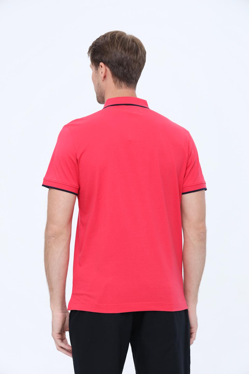 Поло Tom Tailor малиновое