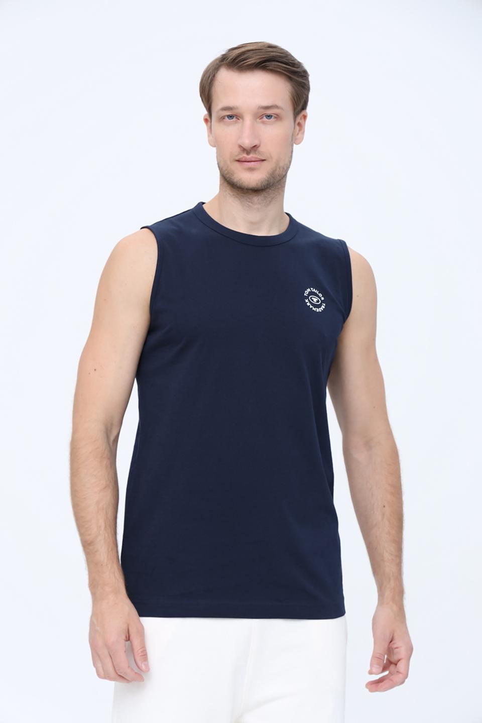 Футболка-майка Tom Tailor темно-синяя