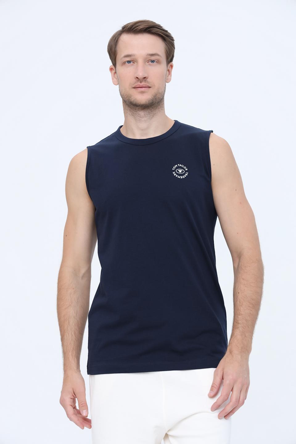 Футболка-майка Tom Tailor темно-синяя