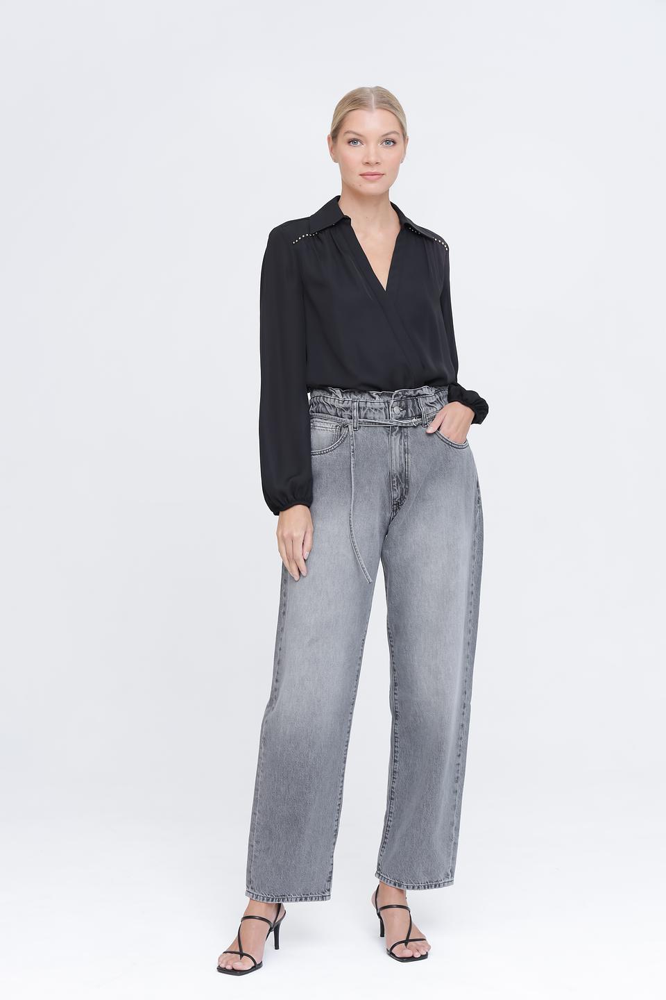 Блуза Marciano чёрная с декором